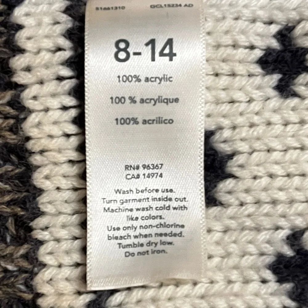 OshKosh B'gosh Kids Gray and Blue Knit Beanie